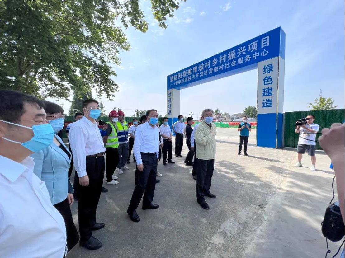 美丽乡村丨全国政协副主席卢展工莅临开云篮球_开云篮球(中国集团)股份有限公司建筑乡村振兴项目视察指导